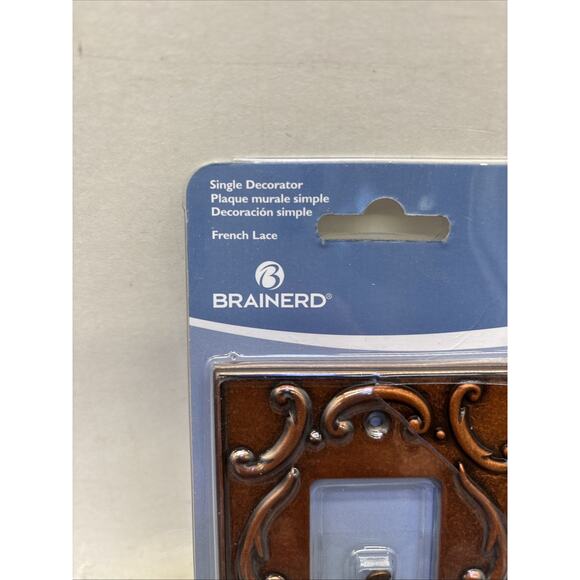 Brainerd 18786 Copper French Lace Single Rocker GFCI Switch Wall Plate {15} - Picture 3 of 11